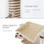 Cat Post and Scratcher Tree - Cat Tree Cradle Bed with Natural Sisal, Cat Scratching Post Tree With Hammock for Large Adult Cat, Cat Scratching Post Carpet Furniture, Cat Activity Trees for Indoor Cat