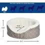 Midwest Homes for Pets CU25MRD ''Couture'' Orthopedic Cradle Pet Bed for Dogs & Cats, Small,Mushroom / White Diamond Pattern Midwest Homes for Pets CU25MRD ''Couture'' Orthopedic Cradle Pet Bed for Dogs & Cats, Small,Mushroom / White Diamond Pattern