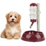 Pet Dog Drinking Fountain, Dog Cat Dish Bottle Bowl Water Dispenser Height Adjustable Automatic Feeding Water Dispenser Drinker Food Feeder