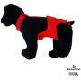 Barkertime Premium Waterproof Dog Diaper Overall - Made in USA - Cherry Red Escape-Proof Premium Waterproof Dog Diaper Overall