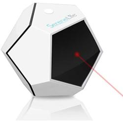 SereneLife Automatic Cat Laser Toy - Rotating Moving Electronic Red Dot LED Pointer Pen W/ Auto Wireless Control - Remote Light Beam Teaser Machine for Interactive & Smart Sensory