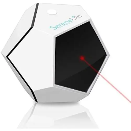 SereneLife Automatic Cat Laser Toy - Rotating Moving Electronic Red Dot LED Pointer Pen W/ Auto Wireless Control - Remote Light Beam Teaser Machine for Interactive & Smart Sensory SereneLife Automatic Cat Laser Toy - Rotating Moving Electronic Red Dot LED Pointer Pen W/ Auto Wireless Control - Remote Light Beam Teaser Machine for Interactive & Smart Sensory