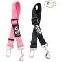 2PET Dog Seatbelt Strap Adjustable Dog Seat Belt for All for All Dog Breeds & Sizes Universal Dog Seat Belts Fit Seatbelt Latches of All Car Makes – 21” to 32” Dog Seatbelt - 2 Pack Choose Color