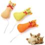 ocijf179 Cat Toy Pet Cat Kitten Plush Mouse Rat Doll Catnip Funny Interactive Bite Chewing Toy - Beige