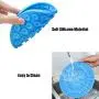 NUOCHUANG Dog Lick Mat, 2 Pack Silicone Lick Mat for Dogs, Slow Feeder Distraction Device with 37 Super Suction, Dog Peanut Butter Lick Pad for Bathing, Grooming, Training, Blue Plus Red