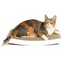 4CLAWS Curve Scratching Pad (White) - Basics Collection Cat Scratcher