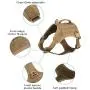 EXCELLENT ELITE SPANKER Tactical Dog Harness Vest with Handle Military Dog Harness Adjustable Training Harness No Pull Dog Harness for Small Medium Large Dogs EXCELLENT ELITE SPANKER Tactical Dog Harness Vest with Handle Military Dog Harness Adjustable Training Harness No Pull Dog Harness for Small Medium Large Dogs
