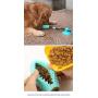 WeTest Interactive Dog Ropes Toy Molar Chew Toy, Self-Playing Rubber Ball Toy with Suction Cup for Pet Teeth Cleaning, Blue (LJ-JSL-110101)