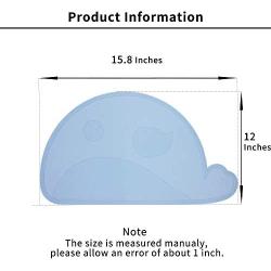 Ptlom Pet Placemat for Dog and Cat, Mat for Prevent Food and Water Overflow, Suitable for Medium and Small Pet, Silicone