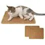 GAPZER Cat Scratch Mat, 2PCS Kitty Natural Sisal Mat Horizontal Cats Floor Scratching Pad to Protect Sofas & Furniture for Grinding Claws GAPZER Cat Scratch Mat, 2PCS Kitty Natural Sisal Mat Horizontal Cats Floor Scratching Pad to Protect Sofas & Furniture for Grinding Claws