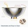Luck Dawn Elevated Dog Cat Bowls, 0/15° Tilted Raised Stainless Steel Cat Food and Water Bowls, Non-Slip Stress Free Pet Feeding Bowls for Cat and Small Dogs