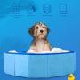 WEIMIN Foldable Pet Dog Cats Paddling Bath Pool, Pet Swimming Pool Portable Outdoor Bathing Tub Pool Dogs Cats Bathing Tub Kiddie Pool