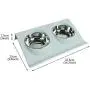 MXCELL Double Dog Bowl Pet Feeding Station, Stainless Steel Water and Food Bowls with Nonslip Raised PP Station, Premium Quality Dog Bowl Holder for Medium Dogs Cats Puppies MXCELL Double Dog Bowl Pet Feeding Station, Stainless Steel Water and Food Bowls with Nonslip Raised PP Station, Premium Quality Dog Bowl Holder for Medium Dogs Cats Puppies