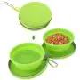 Pawaboo Collapsible Dog Travel Bowls, Foldable Expandable Silicone Feeding Bowl for Cat, Portable Pet Watering Dish for Traveling, Camping, Hiking, Walking Pawaboo Collapsible Dog Travel Bowls, Foldable Expandable Silicone Feeding Bowl for Cat, Portable Pet Watering Dish for Traveling, Camping, Hiking, Walking