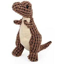 LXLP Pet Squeak Toys,Dinos with Chew Guard Technology Tough Plush Dog Toys