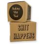 Funny Dog Poop Bag- ''Shit Happens'', Extra-Strong, 270 Bag Count, 18 Refill Rolls