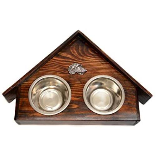 Irish Wolfhound, a Dogs Bowl with a Relief from ArtDog