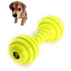 Chenyouwen Pet Toys Great Pet TPR Bite-Resistant Toys Safe Non-Toxic Dumbbells Molar Toys(Yellow) (Color : Yellow)