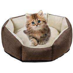 CHEWIE Pet Beds for Cats and Small Dogs, Round Pet Beds for Indoor Cats Or Small Dogs, Non-Slip,Bite Resistanc, Durable, Comfortable and Washable