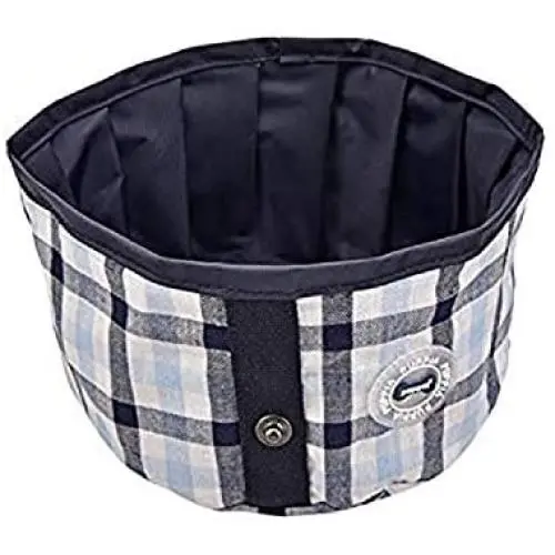 Puppia Neil Round Portable Bowl, Navy, One Size Puppia Neil Round Portable Bowl, Navy, One Size