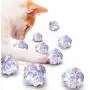 Meric Clear Mylar Crinkle Balls, 1.5-2 Inches, Silver, Shiny and Stress Buster Toy, Lightweight and Suitable for Multiple Cats Play, Ideal for Kittens and Fully-Grown Cats, 12 Balls per Pack