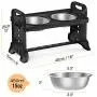 Pawaboo Elevated Dog Bowls, Adjustable to 4 Heights Stainless Steel Dog Dish Bowls, Removable Raised Stand No Spill Pet Food Water Feeding Bowls for Small Medium Dogs Cats, Home & Outdoor Use Pawaboo Elevated Dog Bowls, Adjustable to 4 Heights Stainless Steel Dog Dish Bowls, Removable Raised Stand No Spill Pet Food Water Feeding Bowls for Small Medium Dogs Cats, Home & Outdoor Use