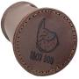 Taco Dog, Thick Poop Bag Handmade from Full Grain Leather - Convenient Carrier for Poop Bag Storage - Plastic Free, Leash or Collar Accessory - Easy Attachment, Reloading, Dispensing - Bourbon Brown