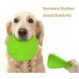 BEHAHA Flyer Dog Toy Flying disc Floating Frisbee Fetch Toy Lightweight Durable Rubber -Green