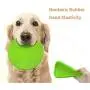 BEHAHA Flyer Dog Toy Flying disc Floating Frisbee Fetch Toy Lightweight Durable Rubber -Green