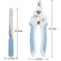 Premium Dog Nail Clippers for Large and Medium Breed - Dog Nail Trimmer|cat Nail Cutter & Razor Sharp Blade,Anti-Slip Handle,Safety Guard,Nail File - Baby Blue, for Professional Pet Grooming Premium Dog Nail Clippers for Large and Medium Breed - Dog Nail Trimmer|cat Nail Cutter & Razor Sharp Blade,Anti-Slip Handle,Safety Guard,Nail File - Baby Blue, for Professional Pet Grooming