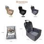 Felicificer Dog Car Seat - 2 in 1 Car Seat Cover for Pets with Waterproof & Nonslip, Removable Cover & Cushion, Perfect for Cars, Trucks and SUVs
