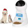 amzdeal Automatic Cat Feeder Pet Feeder Cat Food Dispenser 4 Meals A Day with Timer Programmable Portion Control Voice Recorder 3L Capacity for Cats and Dogs