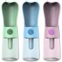 GGMC 250ML Portable Pet Dog Water Bottle Travel Puppy Cat Drink Bowl Outdoor Outside Pet Water Squeeze Dispenser Feeder,Pink