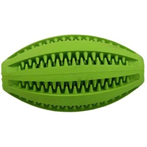 WWQY Rubber Dog Treat Ball Interactive Cleaning Training Pet Toy Ball Pet Indestructible Chew Tooth Cleaning Ball Dog Food Feeder2pcs, green