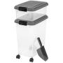 IRIS USA 3 Piece Airtight Pet Food Storage Container Combo