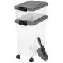 IRIS USA 3 Piece Airtight Pet Food Storage Container Combo IRIS USA 3 Piece Airtight Pet Food Storage Container Combo