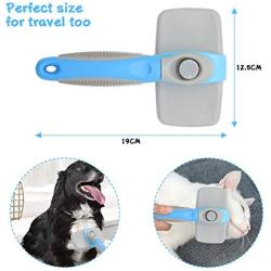 JIPOWER Self Cleaning Slicker Brush for Dogs and Cats, Pet Grooming Tool,Removes Undercoat,Shedding Mats and Tangled Hair,Dander,Dirt, Massages Particle,Improves Circulation