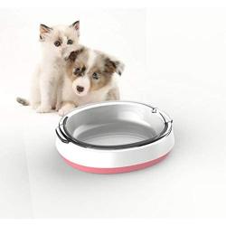 YOYOPET Glass Cat Food Bowl Stress Free Dog Bowl Non Slip Raised Bowls Tilted Elevated Cat Bowl, Wide Cat Dish, Protect Cats Spine, Relieves Whisker Fatigue, Dishwasher Safe