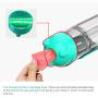 Portable Dog Water Bottle,4-in-1 Dog Water Dispenser with Food Container,Water Bottle, Poop Shovel,Garbage Bag, for Travel Walking Hiking Backpack, Pet Water Bottle for Small Large Dog Cat Puppy