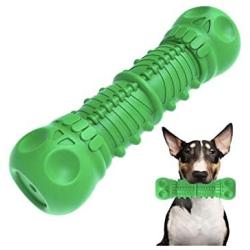 Girzey Dog Chew Toys for Aggressive Chewers Large Breed,Squeaky Dog Toy,Indestructible Medium/Large Dog Toys. Toothbrush Teeth Cleaning,Natural Rubber,(Green)