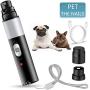Xisunred Dog Nail Grinder,Pet Nail Grinder, Adjustable Power 2-Speed Electric Rechargeable Pet Nail Trimmer Painless Nail Trimmer Grooming & Smoothing for Large Small Medium Dogs & Cats
