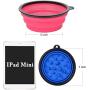 PetBonus 2-Pack Slow Feed Large Collapsible Dog Bowl (4 Cups,34oz), BPA Free Dishwasher Safe, Portable Foldable Travel Bowl, Food Cup Dish for Dogs Cats with 2 Carabiners