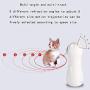 1PC LED Automatic Pet Toy Automatic Cat Toys Intelligent Automatic Cat Sports Training Fun Rotating Toy Multi-Angle USB Battery Dual-Use Cat Partner Toy