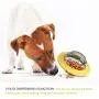 Multifunctional IQ Interactive pet Supplies bite Resistant Dog Toy Frisbee Flying Saucer Puzzle Slow Feeder Food Distribution Ball UFO Toy Dog ​​molars Improve Intelligence (Yellow)