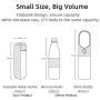 Dog Water Bottle for Walks Foldable Puppy Bottles 420ml/14oz Portable Leak Proof Pet Water Dispenser Lightweight Dog Travel Water Bottle Bowl Food Grade for Outdoor Walking Hiking Activities