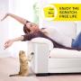 Kohree 8PCS Upgrade Anti Cat Scratch Tapes,XL Large (17'' x 12'') Cat Scratch Furniture Protector,Cat Couch Protector,Sticky Paws Tape for Cats,Clear Non-Toxic No Residue Cat Tape for Furniture