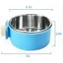 Joyoldelf Dog Bowl Feeder Pet Puppy Food Water Bowl, 2-in-1 Plastic Bowl & Stainless Steel Bowl, Mountable Cat/Rabbit/Bird/Hamster/Shitzu/Ferret Food Basin Dish Perfect for Crates Joyoldelf Dog Bowl Feeder Pet Puppy Food Water Bowl, 2-in-1 Plastic Bowl & Stainless Steel Bowl, Mountable Cat/Rabbit/Bird/Hamster/Shitzu/Ferret Food Basin Dish Perfect for Crates