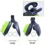 DHAWS Pooper Scooper, Portable Dog Pooper Scooper and Sanitary Dog Waste Pick Up, Pet Waste Cleaner with Bag Carabiner, Dog Leash Clip and 40PCS Thick and Strong Pet Waste Poop Bags (S)