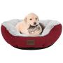 EXQ Home Soft Warmful Cat Beds for Indoor Cats,Fluffy Calming Cat Bed with Slip-Resistant Bottom,Plush Round Dog Beds for Small Dogs,20 inch Kitten Bed Machine Washable Dog Bed