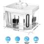 CATISM Cat Water Fountain,Dog Water Dispenser, 2.5L /84oz Silent Transparent Automatic Water Dispenser with replaceable Filter for the Health of pets